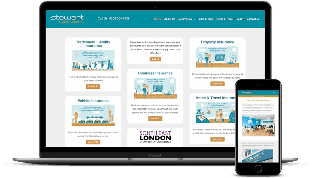 Stewart and Partners Mockup Website