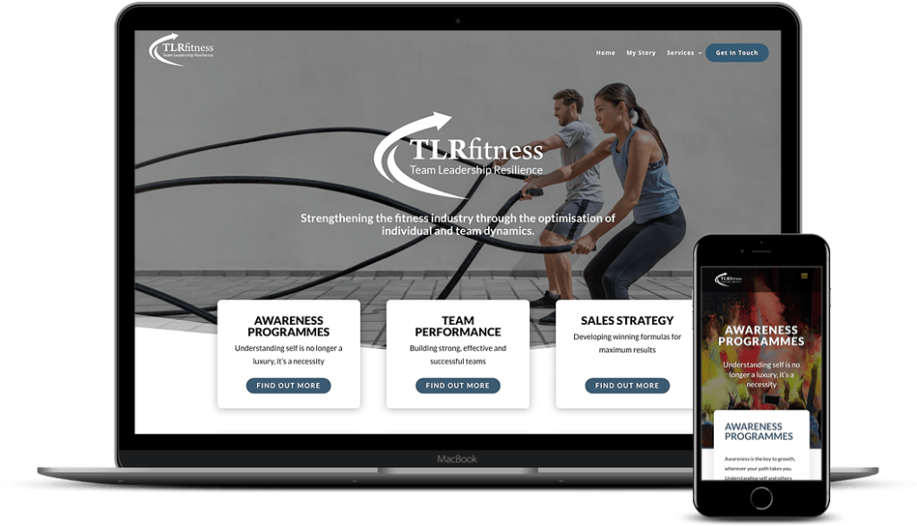 TLRfitness Mockup Website