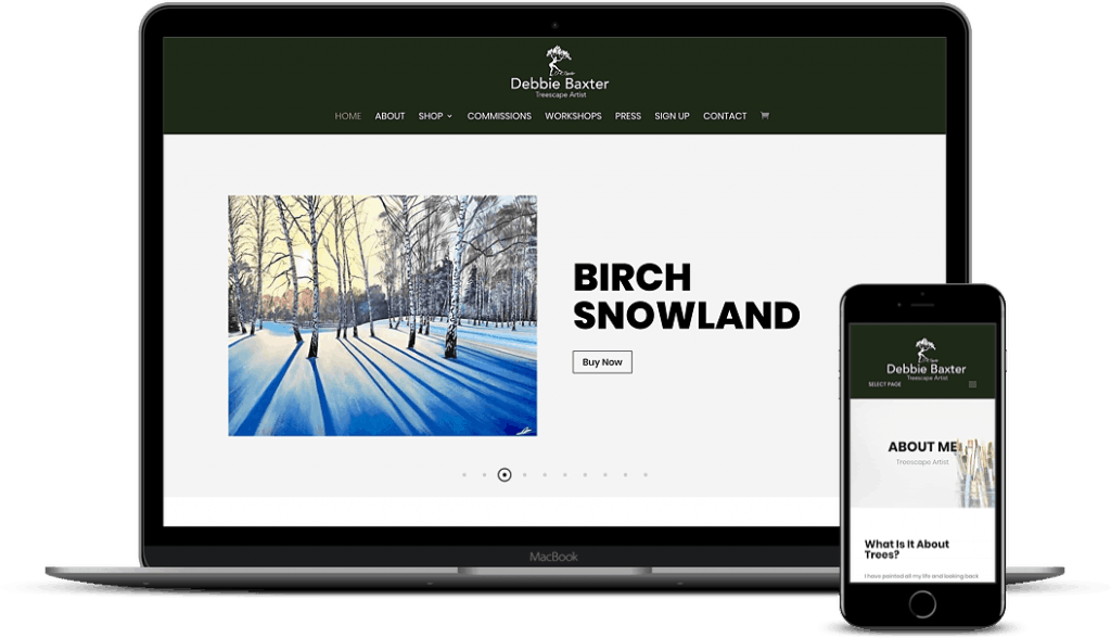 Artdkbaxter Mockup Website